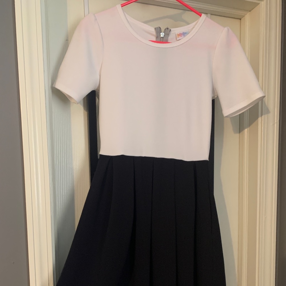 LuLaRoe Black and White Dress
